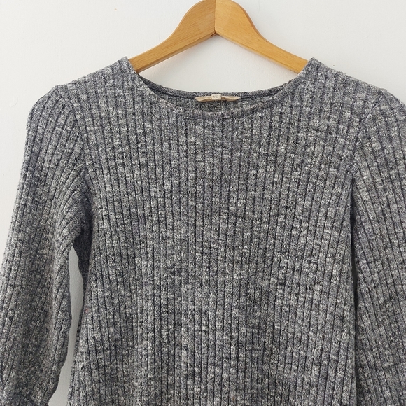 Madewell Ribbed Bubble-Sleeve Dress - Picture 6 of 16